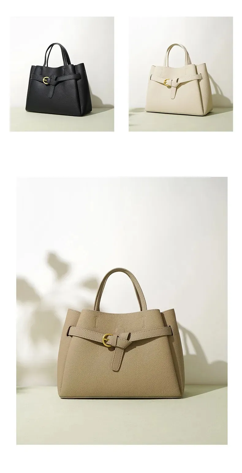Tuscan Authentic Leather Tactile Feel First Layer Cowhide Mummy Bag