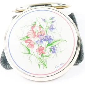 Unused Refillable Silver Plated Stratton Compact Mirror Vintage 1990s