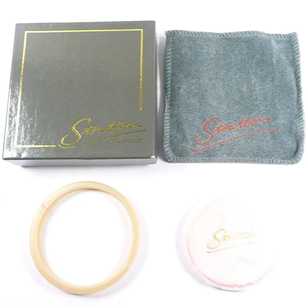 Unused Refillable Silver Plated Stratton Compact Mirror Vintage 1990s