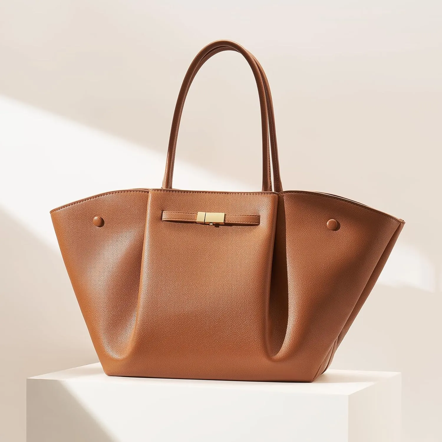 Vegan Leather Tote Bags Dressy Top Handle Purses and Handbags for Women Shoulder Bag with Large Capacity