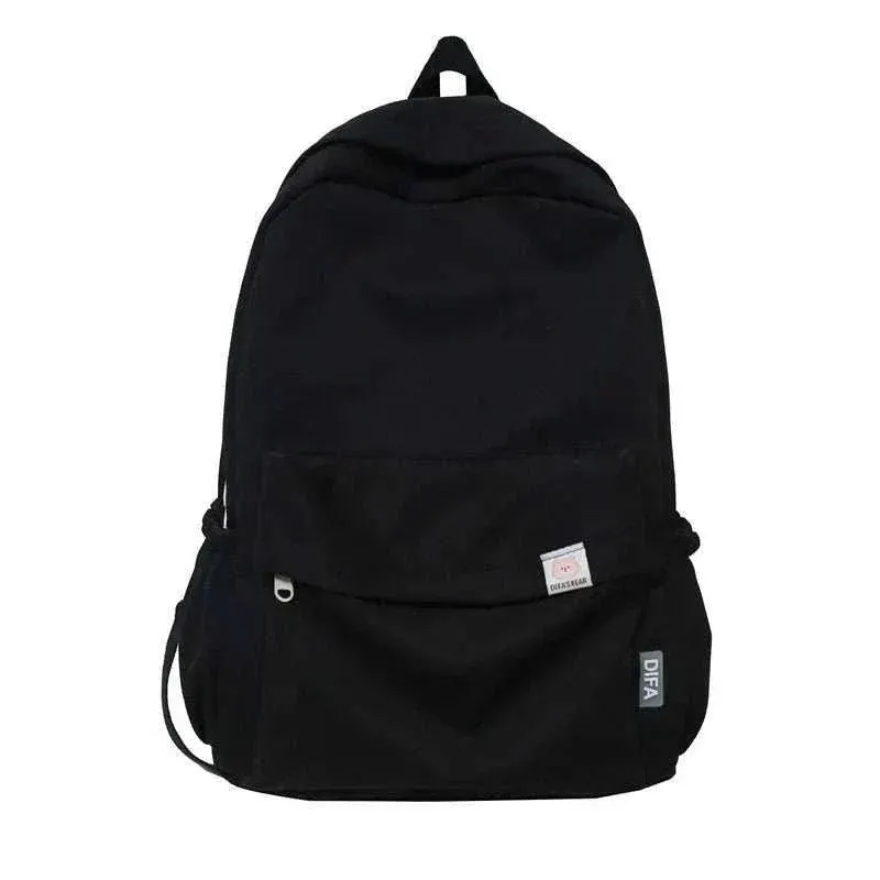 Waterproof Backpack | Solid Color Travel & School Bag - BBP009
