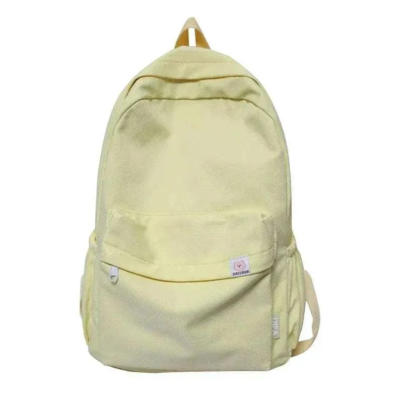 Waterproof Backpack | Solid Color Travel & School Bag - BBP009