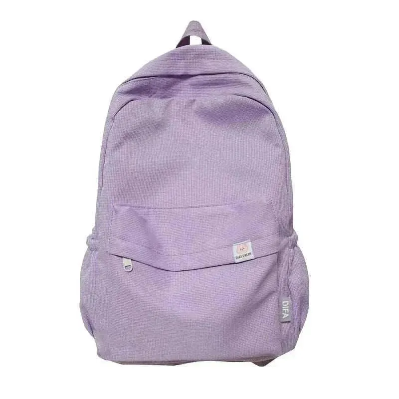 Waterproof Backpack | Solid Color Travel & School Bag - BBP009