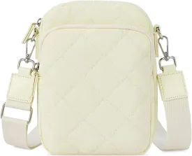 WESTBRONCO Small Quilted Crossbody Bags for Women Cell Phone Wallet Purse with Card Slots Soft and Waterproof Shoulder Purses