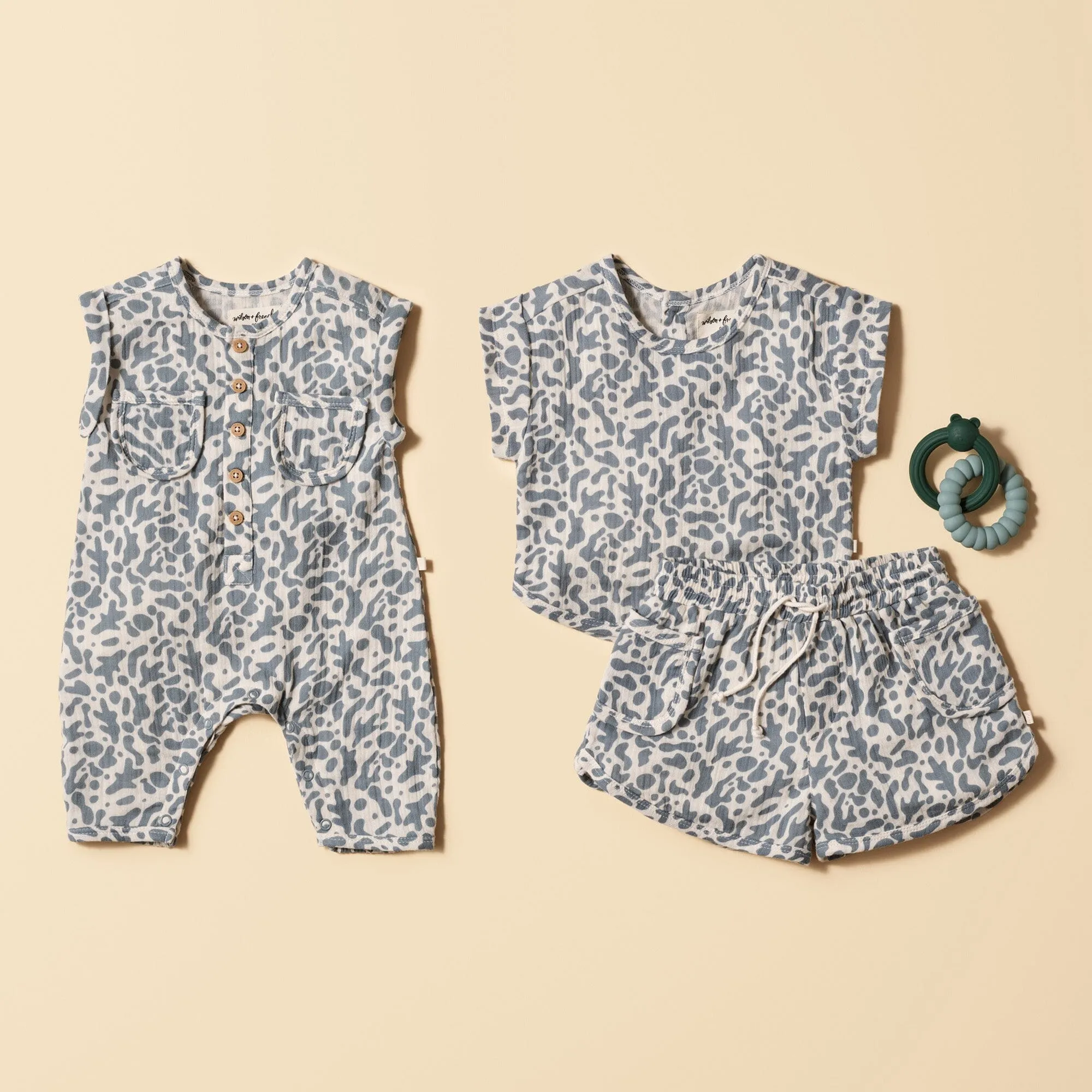 Wilson & Frenchy - Organic Crinkle Tee Blue Coral