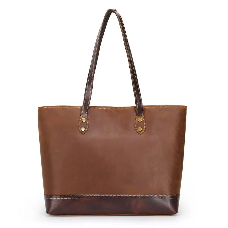 Woosir Women Leather Designer Tote Bag for work